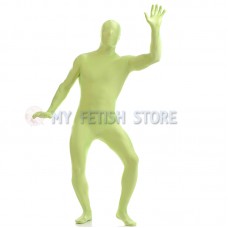 Full Body Light green  Lycra Spandex Bodysuit Solid Color Zentai  suit Halloween Fancy Dress Costume 